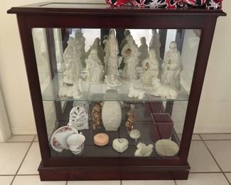 small display cabinet - nativity set
