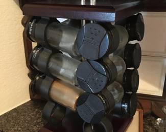 lazy susan spice jars