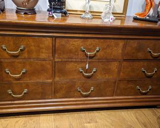 Hickory and white dresser $400