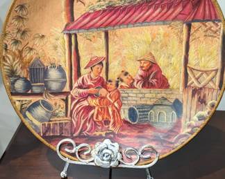Asian Themed Plate Decor $20