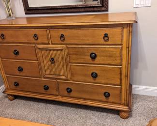 Queen size Bed Frame and dresser $400