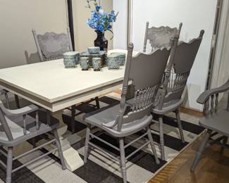 Table and Chairs $200 (as is - table has a small damage on one of the corners) (price negotiable)