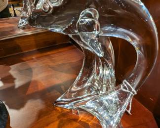 Hand Blown Glass Art $20 (as is, small chip on the fin)