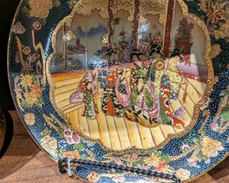 Antique Hand Painted Plate $60