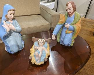XLARGE Vintage 1970/80s ceramic nativity (mint condition) / $150 