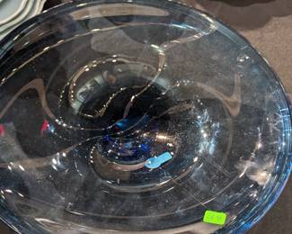 XLarge Hand Blown Glass art Bowl / $40