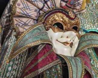 Venetian Hand Made Masquerade Mask. $150