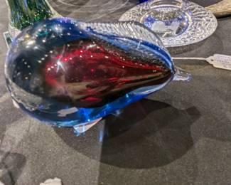 MURANO Hand Blown Art (Glass Pear) / $40