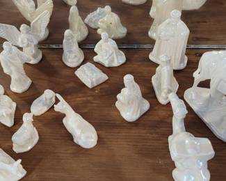 porcelain Nativity pieces