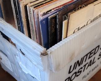 selection of vintage records