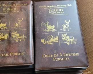 North American Hunting Club box of hunting VHS tapes