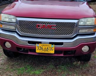 JUST ADDED 3/28:  GMC Sierra 2004 5.3 liter V-8  approx 270,000 miles with rebuilt Jasper transmission, rebuilt front-end, needs exhaust and inspection.  Runs good.  Has title.