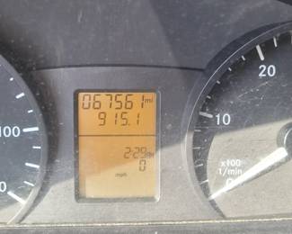 Odometer showing 67,561 miles