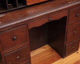 #18 Old Oak Spinet Desk 