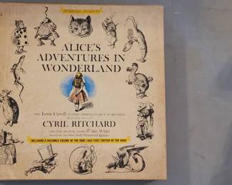 Alice's Adventures in Wonderland, The Lewis Carroll classic complete on 4 LP Records and a Facsimile volume of the 1865 book