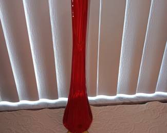 Amberina Cadmium vase $85.00