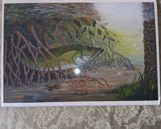 19 x 13 Sheri Deliman Fish  picture $30.00