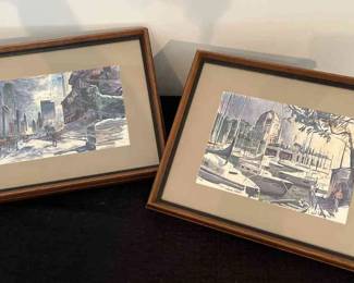 Watercolor Prints By Earl Gross 