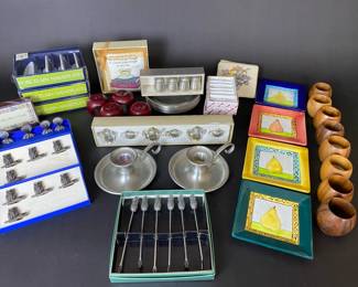 Nameplates, Napkin Rings, Pewter, And More