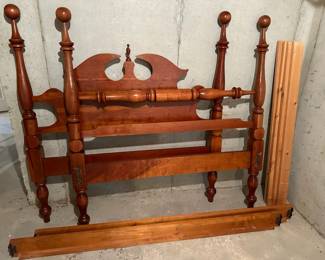 Full Size Cherry Wood Bed