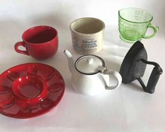 Vaseline Glass, Willow Farm Butter Crock, More