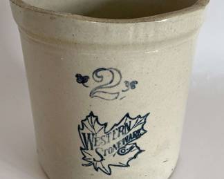 Western Stoneware Crock 2 Gal