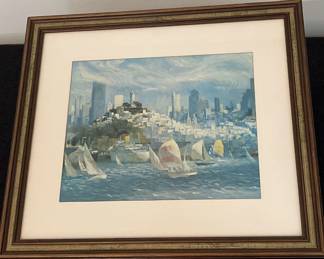 Watercolor Print By Louis Macouillard