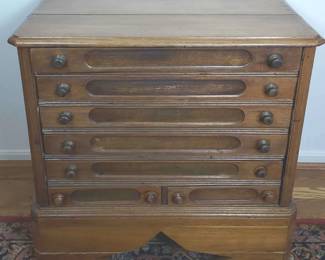 Antique Spool Cabinet