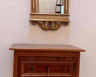 Small Chest Of Drawers And Mirror 
