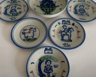 M.A. Hadley Bowl And Plates