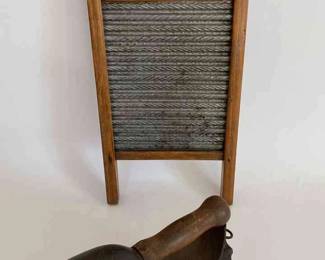 Sad Iron And Wash Board