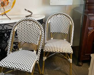 Safavieh White & Black French Cafe Chairs