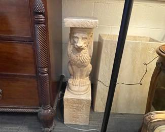 Lion's Head Pedestal