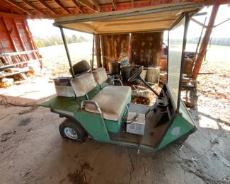 Older 3 Wheel Golf Cart - Definite Project Piece