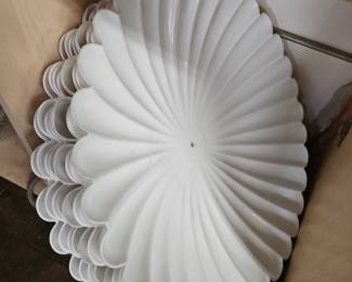Clam Shell Ceiling Lamp shades - approx 15