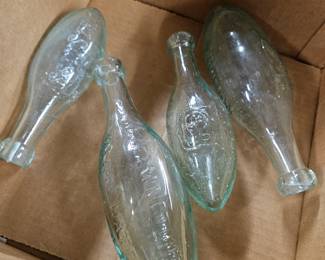 Antique Glass Torpedo Bottles