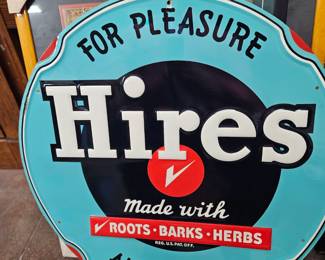 Hires Rootbeer Adverising Sign