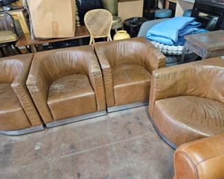 Art Deco Club Chairs x 4