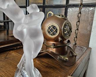 Glass Figurine + misc
