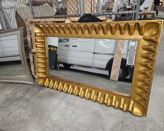 Oversize Gold Wall Mirror