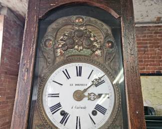 French Grandfather Clock with pendelum and weights