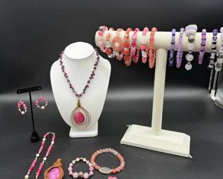 Handmade wrapped mineral pendants jewelry