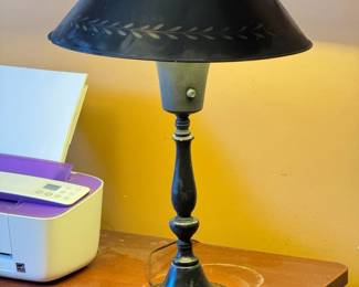 Black Hitchcock Style Desk Lamp
