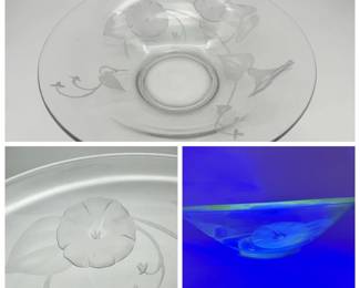 Floral Glass Bowl
