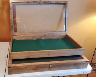 (2) Latchable Display Cases
