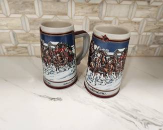VINTAGE BUDWEISER BEER STEINS