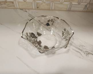 SILVER LACE DISH