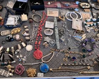LOADS OF COSTUME & STERLING JEWELRY