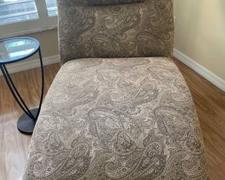 $200 - Chaise lounge chair. Dimensions: 62" x 33" x 36"
