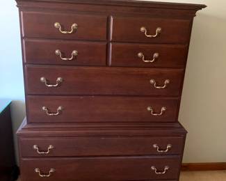 #39	Durham Solid Wood chest of 7 Drawers - w/dovetailed Drawers - 39x19x56	 $125.00